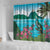 Saint Lucia Island Shower Curtain Pitons Landscape