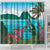 Saint Lucia Island Shower Curtain Pitons Landscape