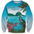 Saint Lucia Island Sweatshirt Pitons Landscape