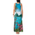 Saint Lucia Island Tank Maxi Dress Pitons Landscape