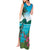 Saint Lucia Island Tank Maxi Dress Pitons Landscape