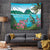 Saint Lucia Island Tapestry Pitons Landscape