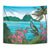 Saint Lucia Island Tapestry Pitons Landscape