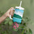 Saint Lucia Island Tumbler With Handle Pitons Landscape