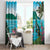 Saint Lucia Island Window Curtain Pitons Landscape