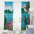 Saint Lucia Island Window Curtain Pitons Landscape