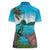 Saint Lucia Island Women Polo Shirt Pitons Landscape