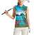 Saint Lucia Island Women Sleeveless Polo Shirt Pitons Landscape