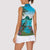 Saint Lucia Island Women Sleeveless Polo Shirt Pitons Landscape