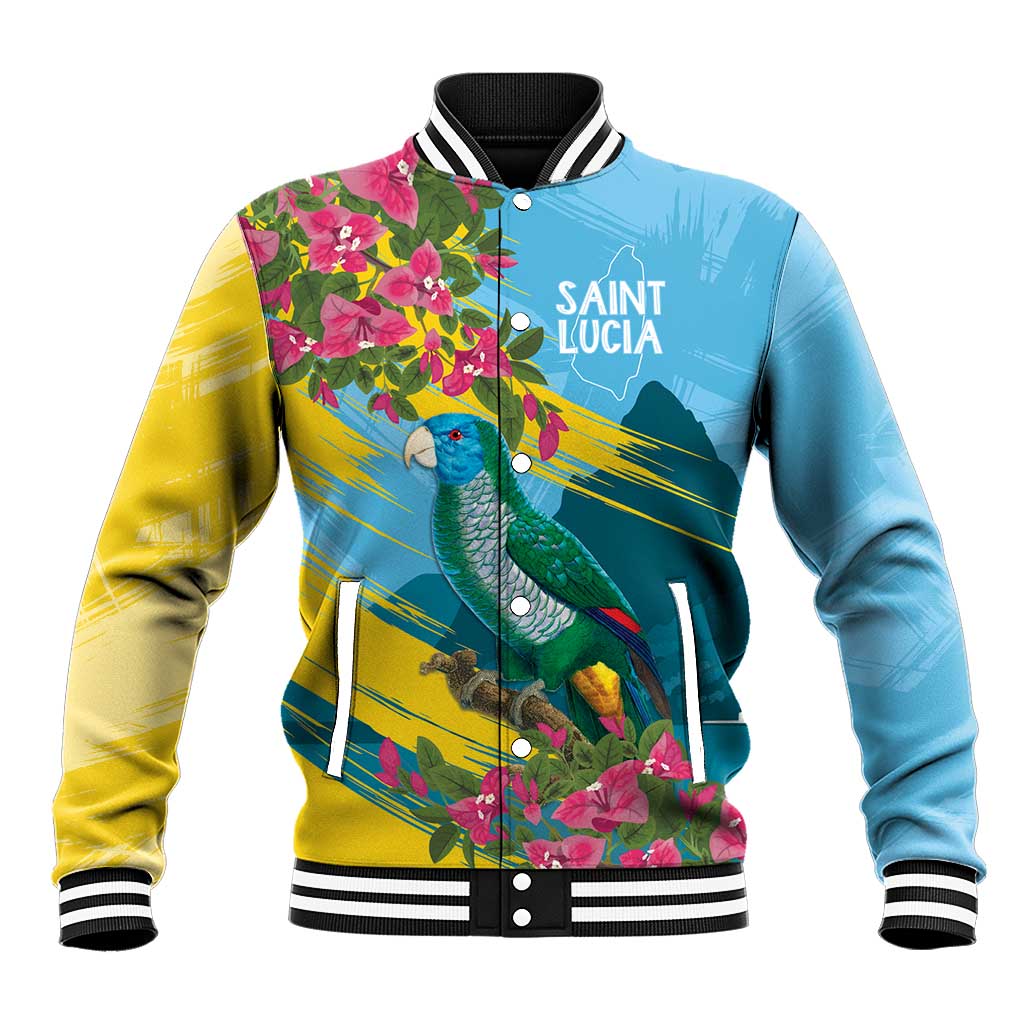 Saint Lucia Baseball Jacket Tropical Vibes