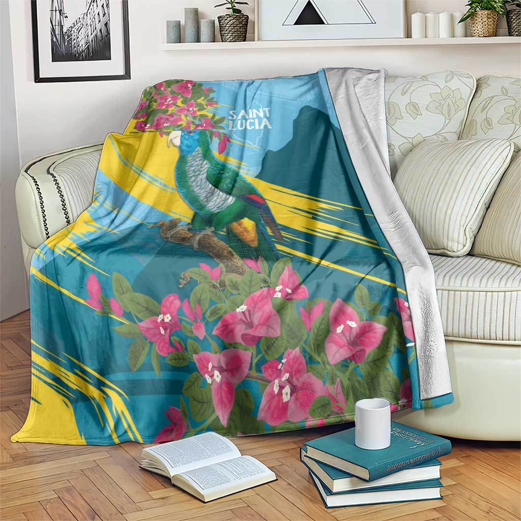 Saint Lucia Blanket Tropical Vibes