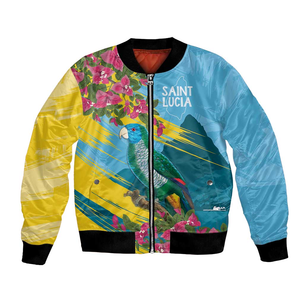 Saint Lucia Bomber Jacket Tropical Vibes