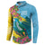 Saint Lucia Button Sweatshirt Tropical Vibes