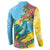 Saint Lucia Button Sweatshirt Tropical Vibes