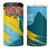 Saint Lucia 4 in 1 Can Cooler Tumbler Tropical Vibes