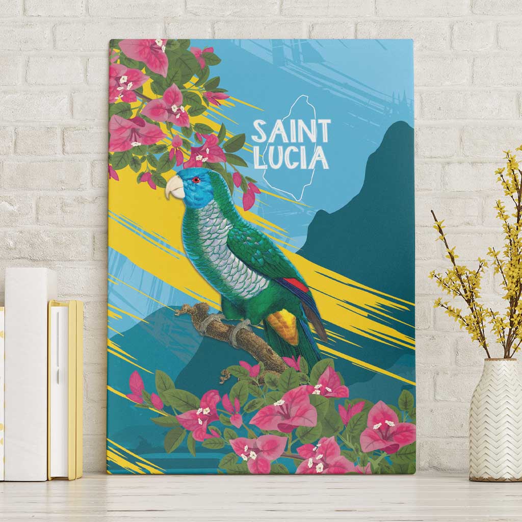 Saint Lucia Canvas Wall Art Tropical Vibes