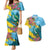 Saint Lucia Couples Matching Mermaid Dress and Hawaiian Shirt Tropical Vibes