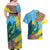 Saint Lucia Couples Matching Off Shoulder Maxi Dress and Hawaiian Shirt Tropical Vibes