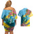 Saint Lucia Couples Matching Off Shoulder Short Dress and Hawaiian Shirt Tropical Vibes