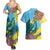 Saint Lucia Couples Matching Summer Maxi Dress and Hawaiian Shirt Tropical Vibes