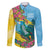 Saint Lucia Family Matching Long Sleeve Bodycon Dress and Hawaiian Shirt Tropical Vibes