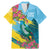 Saint Lucia Family Matching Mermaid Dress and Hawaiian Shirt Tropical Vibes