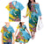 Saint Lucia Family Matching Off The Shoulder Long Sleeve Dress and Hawaiian Shirt Tropical Vibes