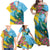 Saint Lucia Family Matching Off Shoulder Maxi Dress and Hawaiian Shirt Tropical Vibes