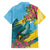 Saint Lucia Family Matching Short Sleeve Bodycon Dress and Hawaiian Shirt Tropical Vibes