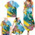 Saint Lucia Family Matching Summer Maxi Dress and Hawaiian Shirt Tropical Vibes