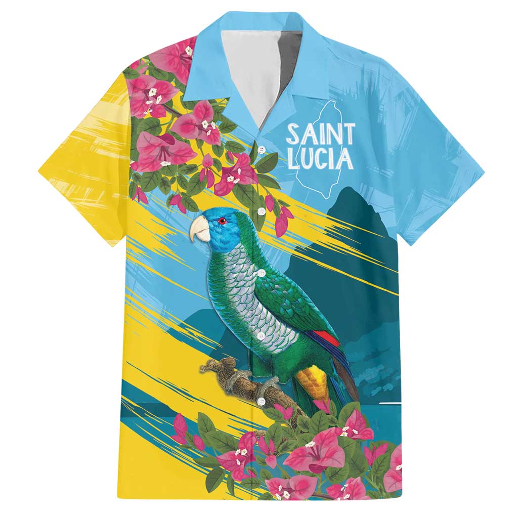 Saint Lucia Hawaiian Shirt Tropical Vibes