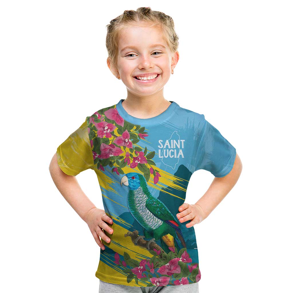 Saint Lucia Kid T Shirt Tropical Vibes