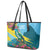 Saint Lucia Leather Tote Bag Tropical Vibes