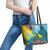 Saint Lucia Leather Tote Bag Tropical Vibes