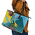 Saint Lucia Leather Tote Bag Tropical Vibes