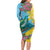 Saint Lucia Long Sleeve Bodycon Dress Tropical Vibes