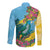 Saint Lucia Long Sleeve Button Shirt Tropical Vibes