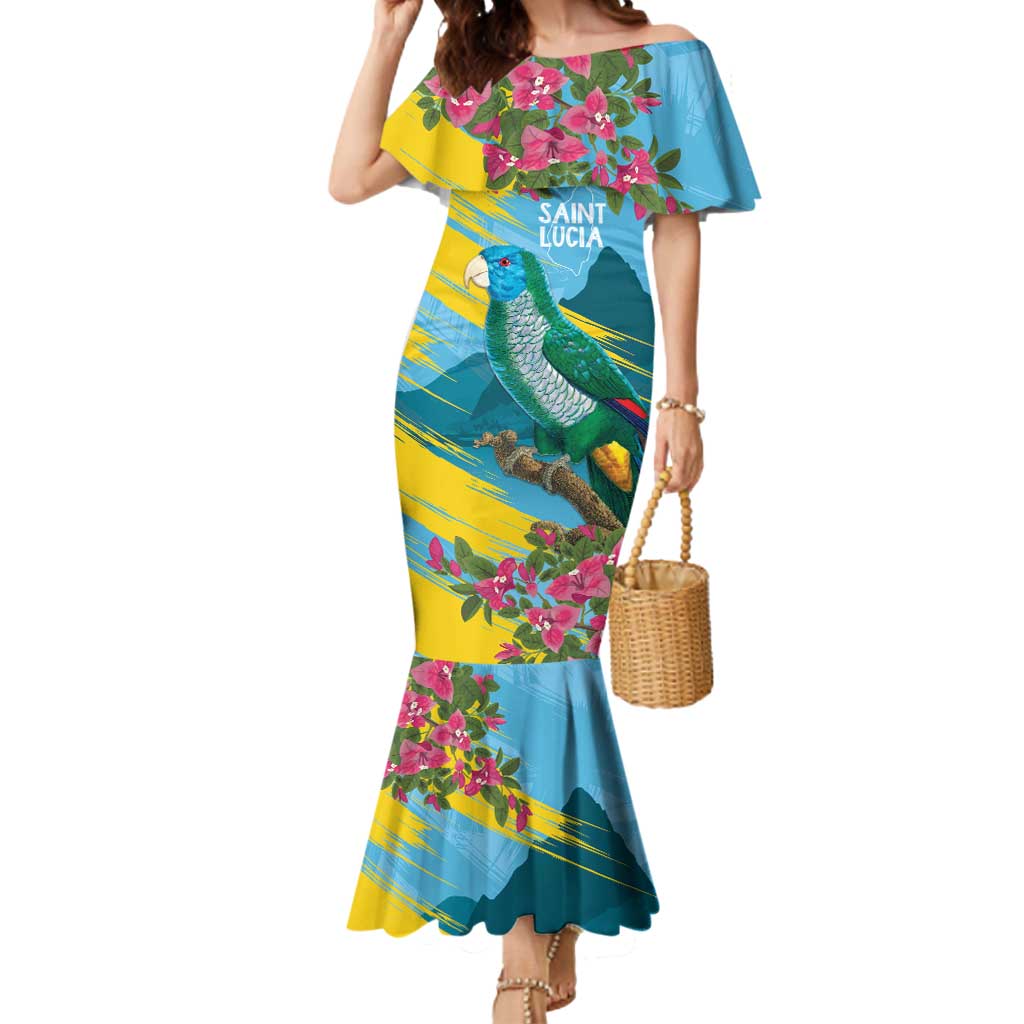 Saint Lucia Mermaid Dress Tropical Vibes