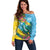 Saint Lucia Off Shoulder Sweater Tropical Vibes