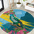 Saint Lucia Round Carpet Tropical Vibes