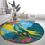 Saint Lucia Round Carpet Tropical Vibes