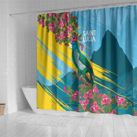 Saint Lucia Shower Curtain Tropical Vibes