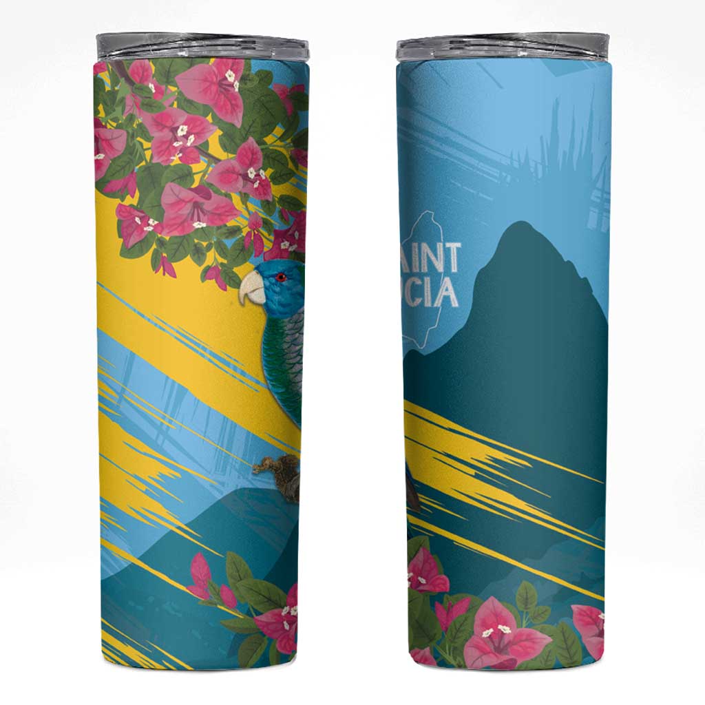 Saint Lucia Skinny Tumbler Tropical Vibes