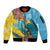 Saint Lucia Sleeve Zip Bomber Jacket Tropical Vibes