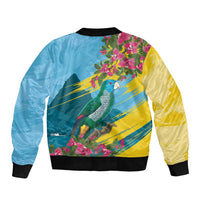 Saint Lucia Sleeve Zip Bomber Jacket Tropical Vibes