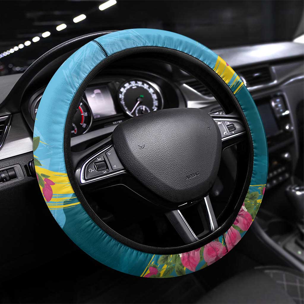 Saint Lucia Steering Wheel Cover Tropical Vibes