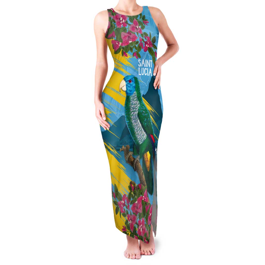 Saint Lucia Tank Maxi Dress Tropical Vibes