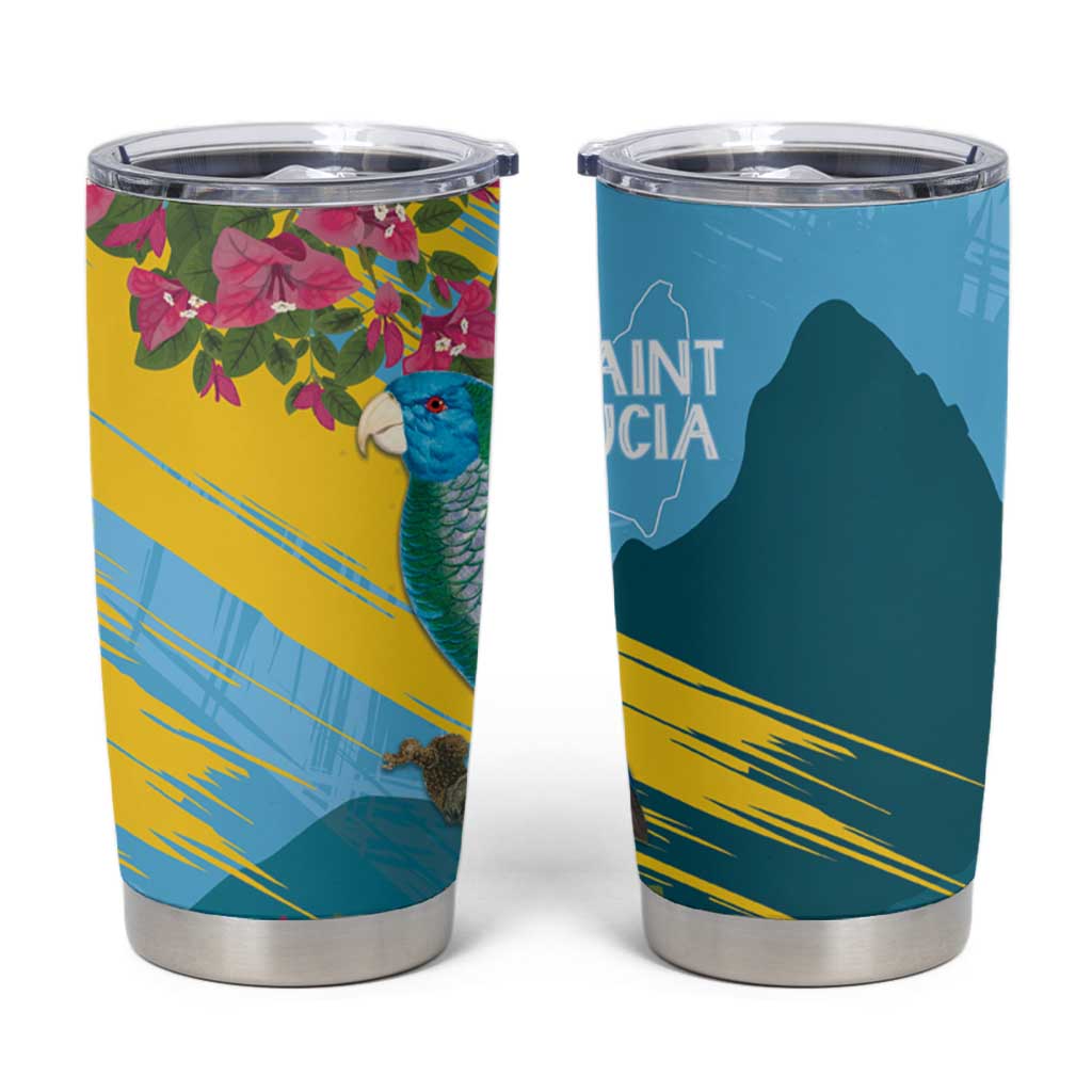 Saint Lucia Tumbler Cup Tropical Vibes