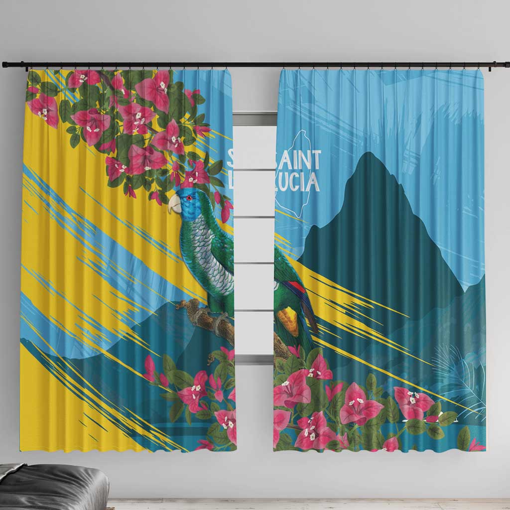 Saint Lucia Window Curtain Tropical Vibes