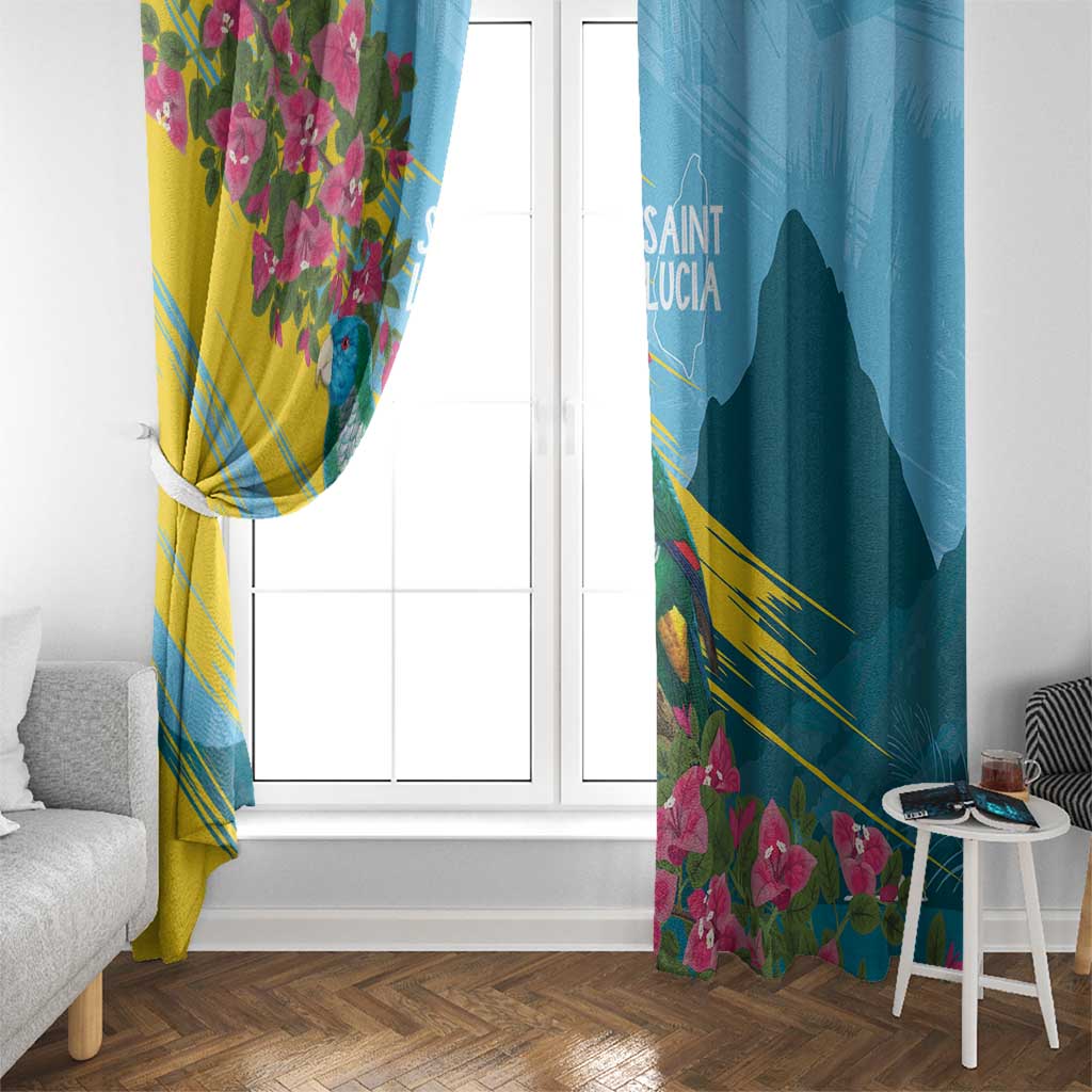 Saint Lucia Window Curtain Tropical Vibes